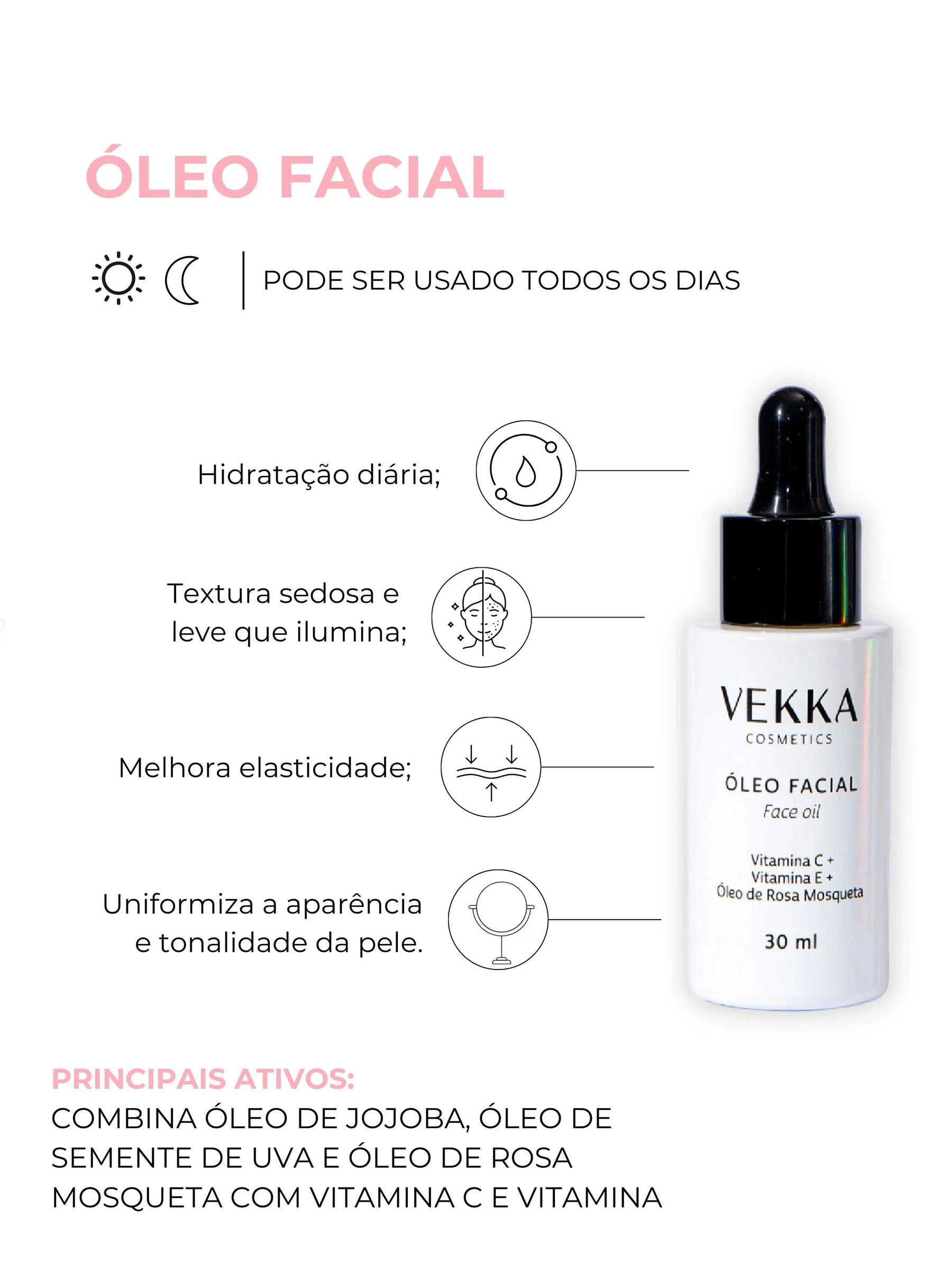 ÓLEO FACIAL VEKKA 30ML